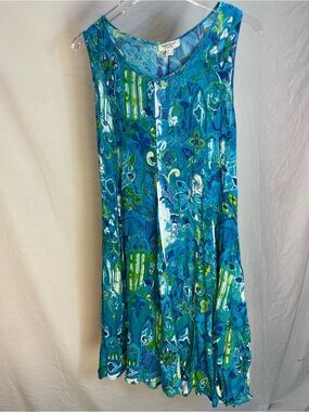 Orientique Australian Linen Blend Teal Blue S